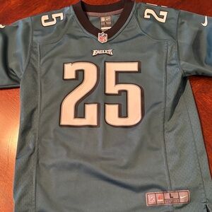 Nike Teal and Black Eagles Jersey #25